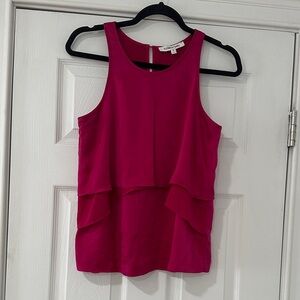 Elizabeth and James Fuchsia Sleeveless Blouse